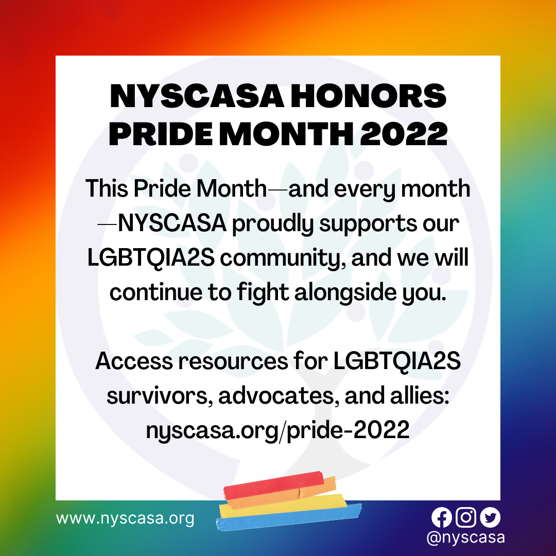 NYSCASA Honors Pride Month 2022