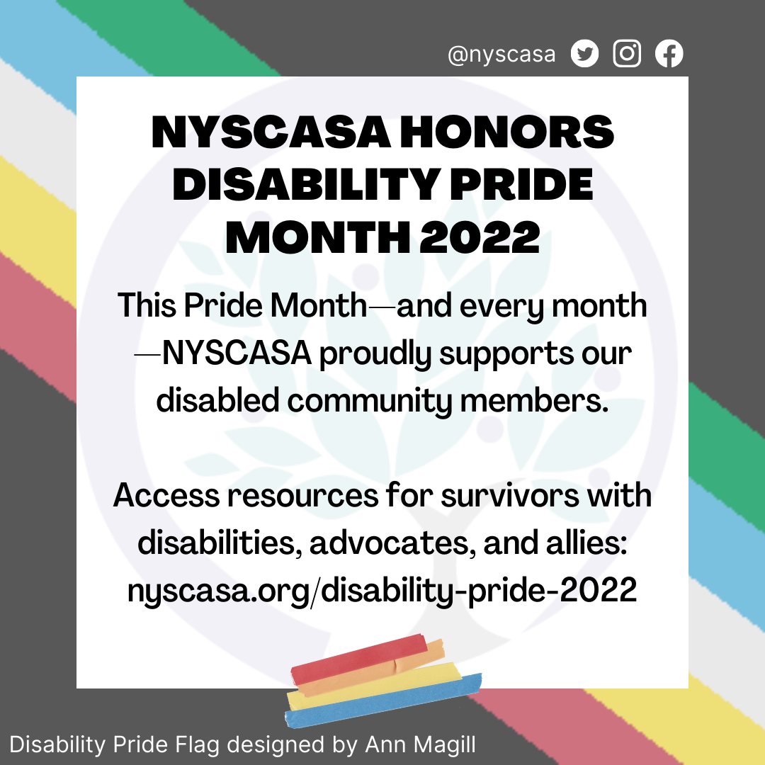 NYSCASA Honors Disability Pride Month